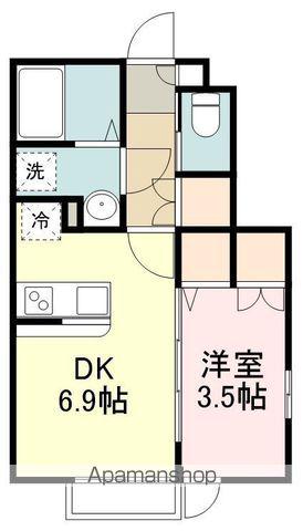 シェルテ河原町A(1DK/1階)の間取り写真
