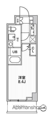 ジェノヴィア新高島平スカイガーデン(1K/5階)の間取り写真