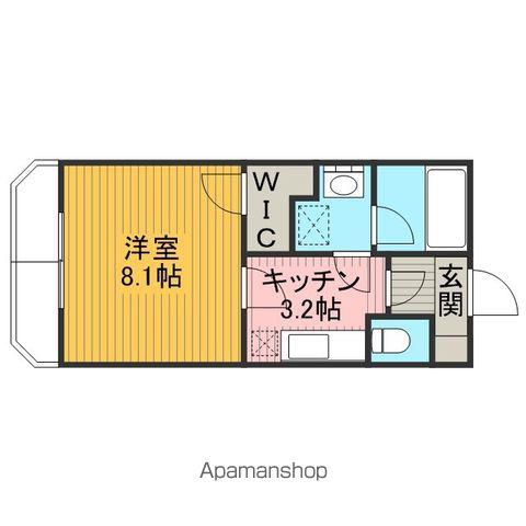 TRE PONTI(1K/3階)の間取り写真