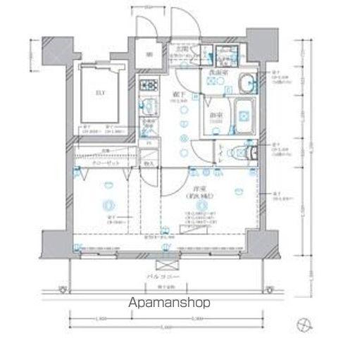 ディアレイシャス東別院Ⅳ(1K/5階)の間取り写真