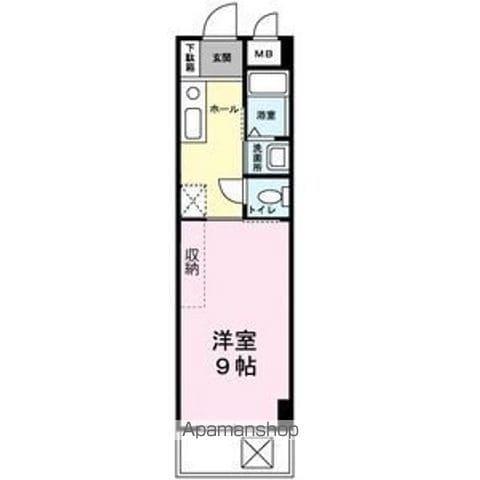 シフォン日和(1K/3階)の間取り写真