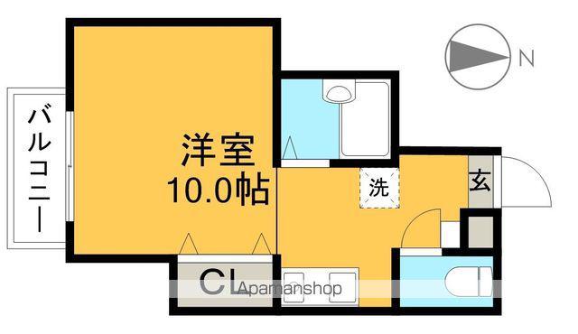 リヴィエラ二葉町(ワンルーム/4階)の間取り写真