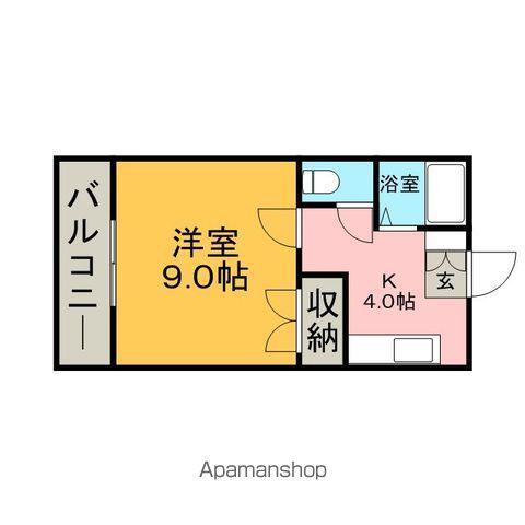 メゾンド春町(1K/2階)の間取り写真