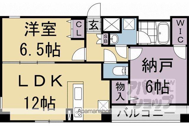 SAIMON(1SLDK/1階)の間取り写真