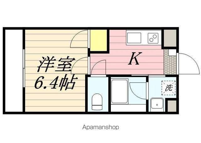 CREST MABASHI(1K/4階)の間取り写真