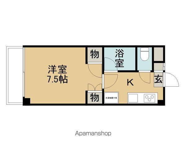 ヒルサイド・ビレッヂ(1K/2階)の間取り写真