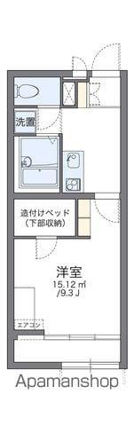 レオパレスカメリアⅡ(1K/1階)の間取り写真