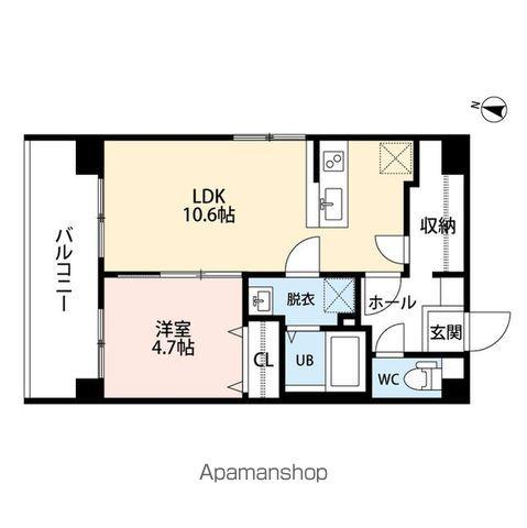 スペリアージュ タワー(1LDK/8階)の間取り写真