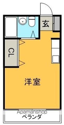 サンハイム朝田(1DK/3階)の間取り写真
