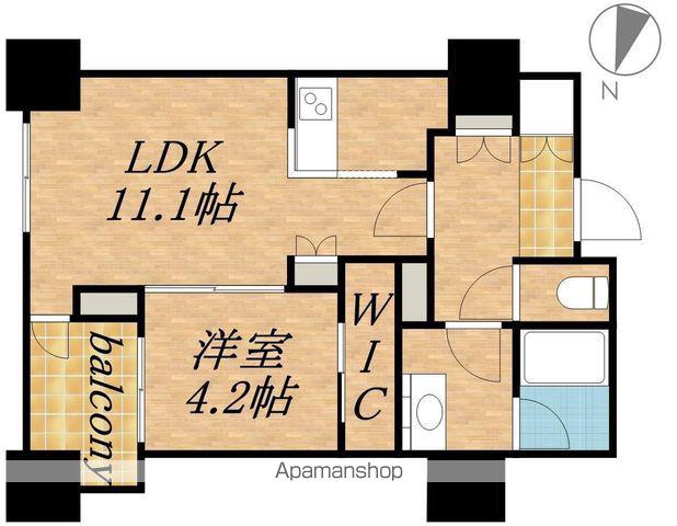 プライムメゾン南2条(1LDK/7階)の間取り写真