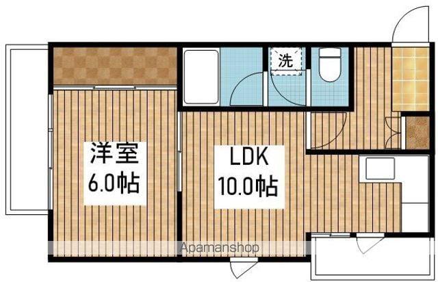 サンミッシェル(1LDK/2階)の間取り写真