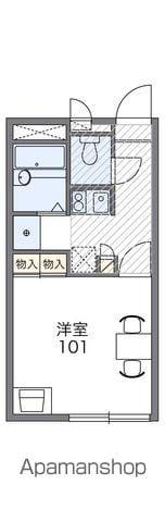 レオパレスメルベーユ(1K/2階)の間取り写真