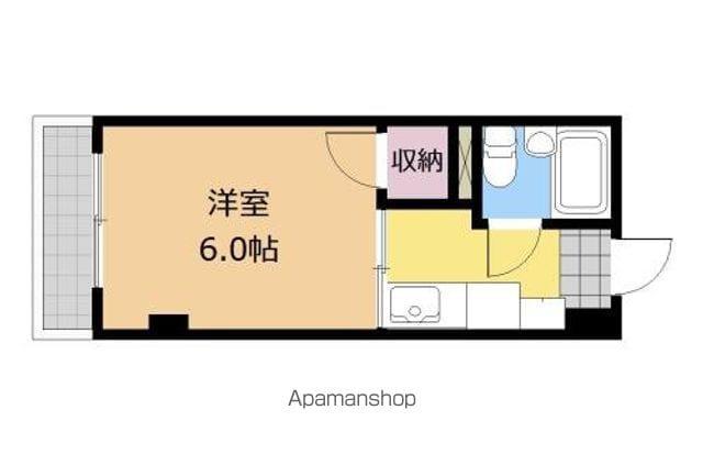 相模原コーポフロンティア(1K/3階)の間取り写真