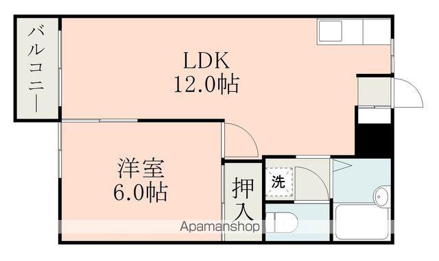 佐伯ハイツ(1LDK/2階)の間取り写真