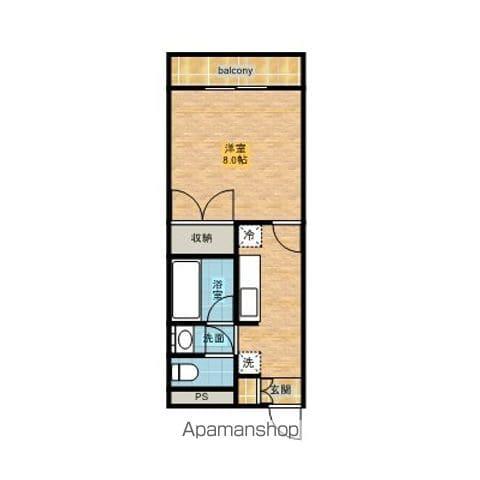 マンションリラ(1K/3階)の間取り写真