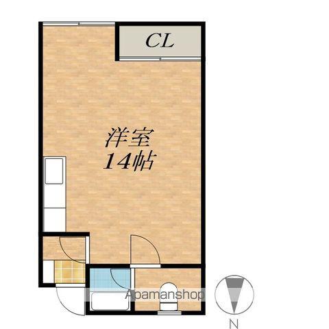 ノースコートⅡ(ワンルーム/3階)の間取り写真