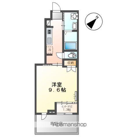 スターテラスひうち(1K/1階)の間取り写真