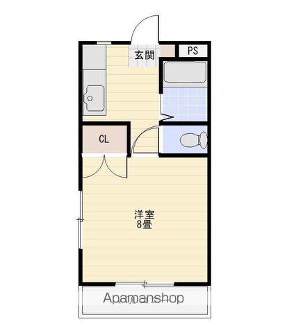 カレッジハイツひまわり(1DK/1階)の間取り写真