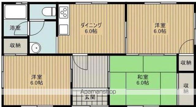 予讃線 伊予西条駅 徒歩10分 1階建 築39年(3DK)の間取り写真
