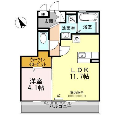 セレブジョワ(1LDK/2階)の間取り写真
