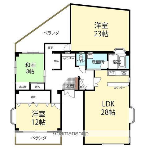 メゾンパーグ(3LDK/1階)の間取り写真