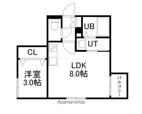 SーRESIDENCE南郷サウス(1LDK/2階)の間取り写真