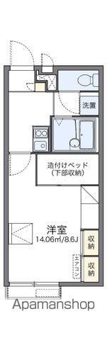 レオパレスひまわり(1K/2階)の間取り写真