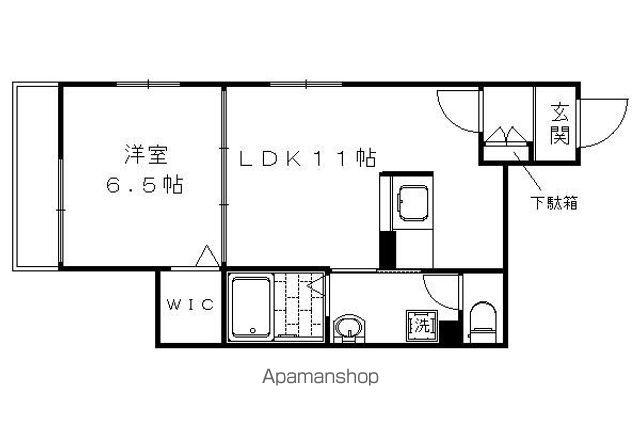 CHIEN VIVERRIN(1LDK/3階)の間取り写真