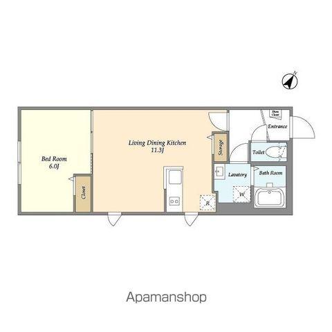 タスキSMART新大塚Ⅱ(1LDK/4階)の間取り写真