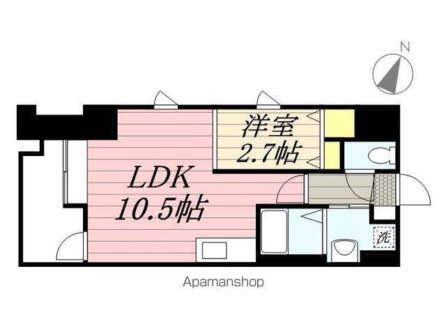 パセオ平尾(1LDK/9階)の間取り写真