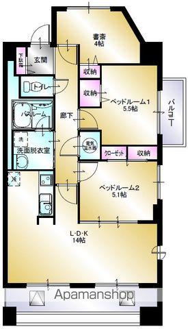 レクシア宮前(3LDK/1階)の間取り写真