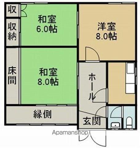 和歌山県紀の川市 2階建 築36年(3K)の間取り写真