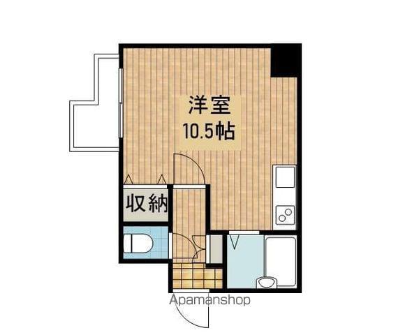 ハイコート文京台ウエスト(1K/9階)の間取り写真