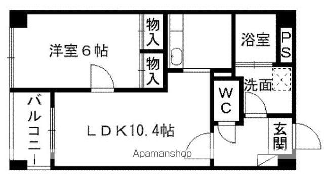 コートベネッセ熊本駅南(1LDK/7階)の間取り写真
