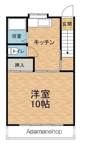 コーポ永友(1K/2階)の間取り写真