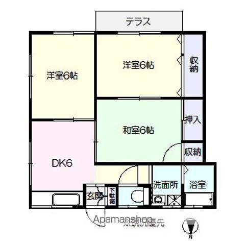 和光ハイツ(3DK/1階)の間取り写真