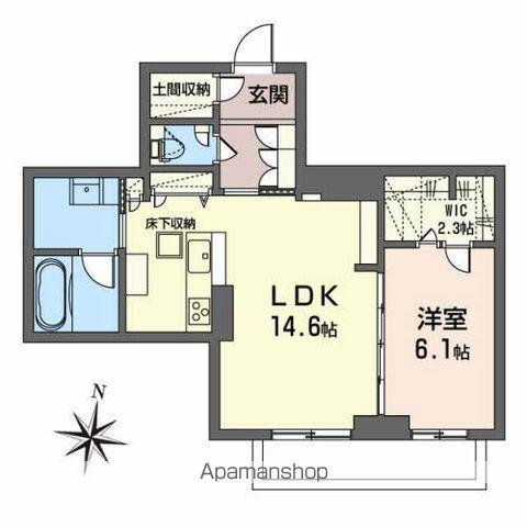 ベレオ北四番丁(1LDK/1階)の間取り写真
