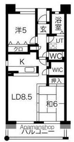 ステーションアベニュー10(2DK/13階)の間取り写真