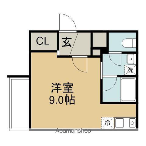 レジデンスカサブランカ(ワンルーム/3階)の間取り写真