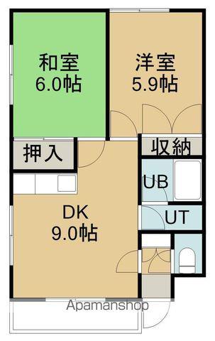 コーポセラミー(2DK/2階)の間取り写真