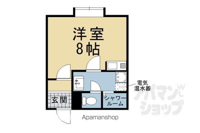 レジデンス王子(ワンルーム/2階)の間取り写真