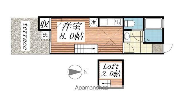 OCTO HOUSE(ワンルーム/1階)の間取り写真