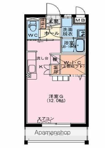 LUTORIINE(ワンルーム/1階)の間取り写真