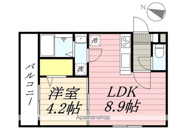 GIULIA197(1LDK/4階)の間取り写真