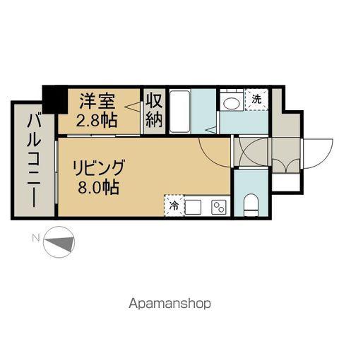 エスリード鶴舞グランパークス(1LDK/12階)の間取り写真