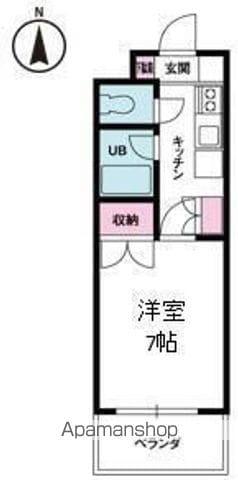 ジョイフル第3小坂(1DK/4階)の間取り写真