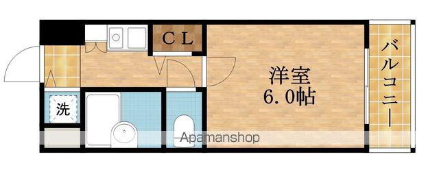 パラシオ塚本Ⅱ(1K/10階)の間取り写真