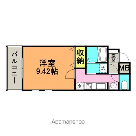 SALA13(1K/3階)の間取り写真