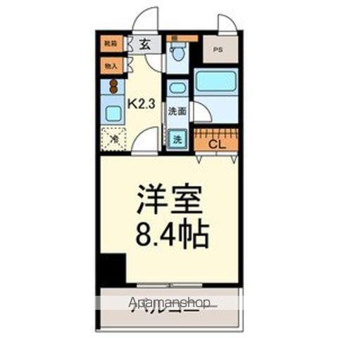 グランルージュ栄Ⅱ(1K/7階)の間取り写真