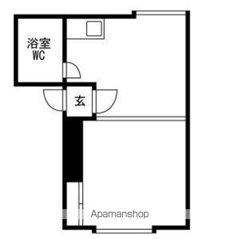 ビバ南郷A(1DK/2階)の間取り写真